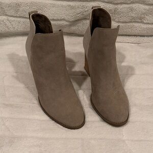 Toms Taupe Ankle Booties